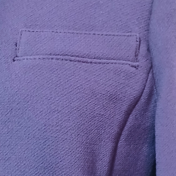 J.CREW Double Cloth Italian Lady Day Wool Blend Deep Purple Pea Coat Size 8 - Picture 3 of 16